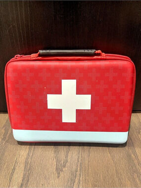 Johnson & Johnson Red Cross First Aid Kit Case Empty Travel Organizer